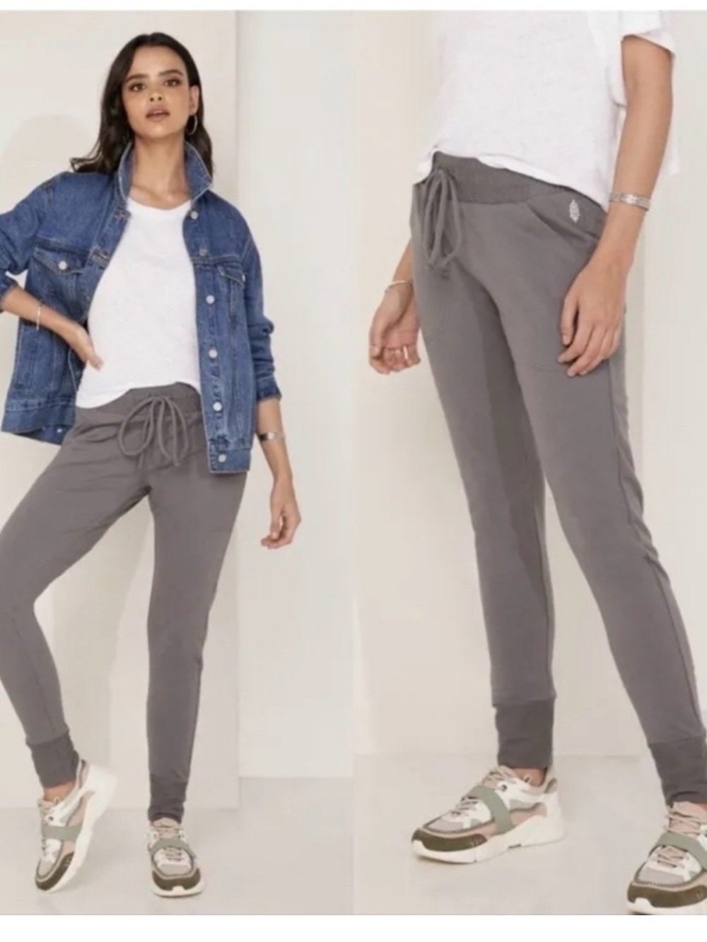 Free People Movement Sunny Skinny Sweatpant Joggers in Grey - XS